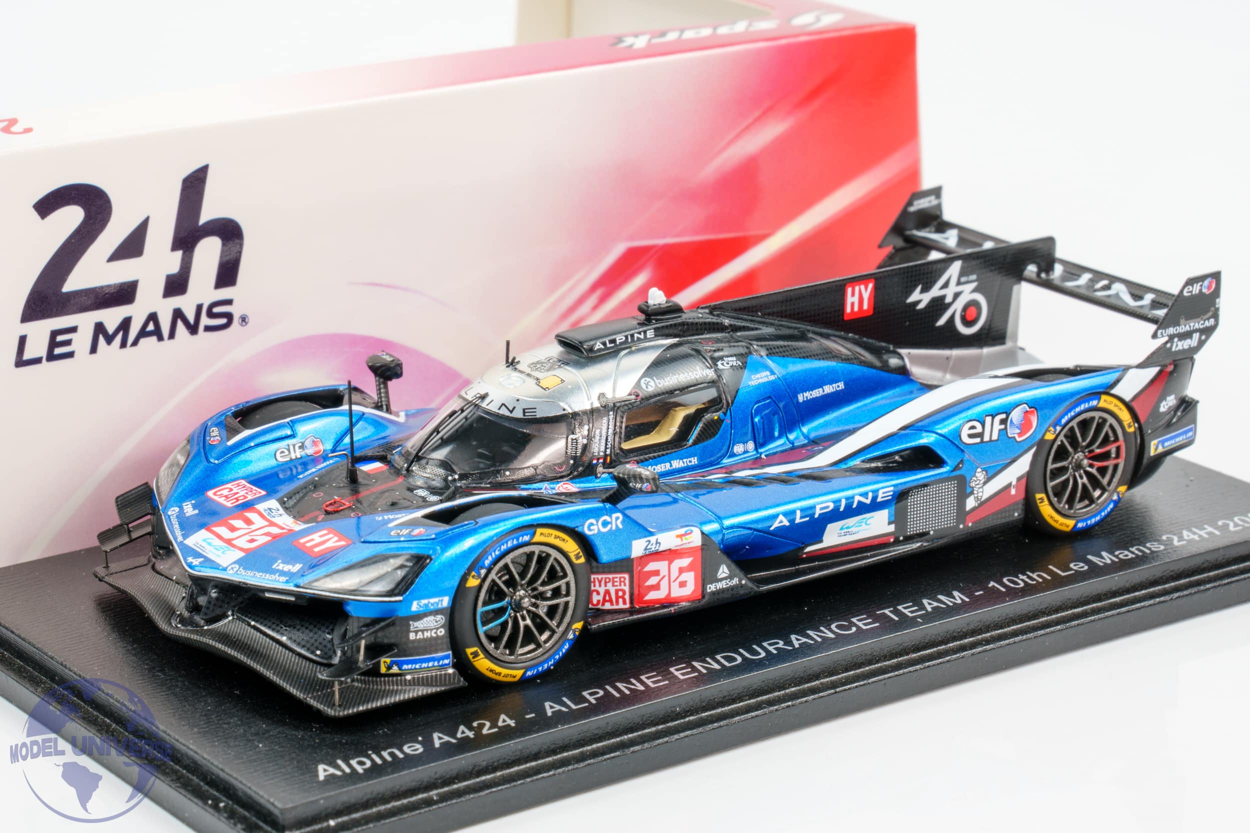 Spark - 1:43 Alpine A424 No.36 Alpine Endurance Team 10th Place 2025 24h Le Mans - M.Schumacher, F.Makowiecki, J.Gounon - Resin Model