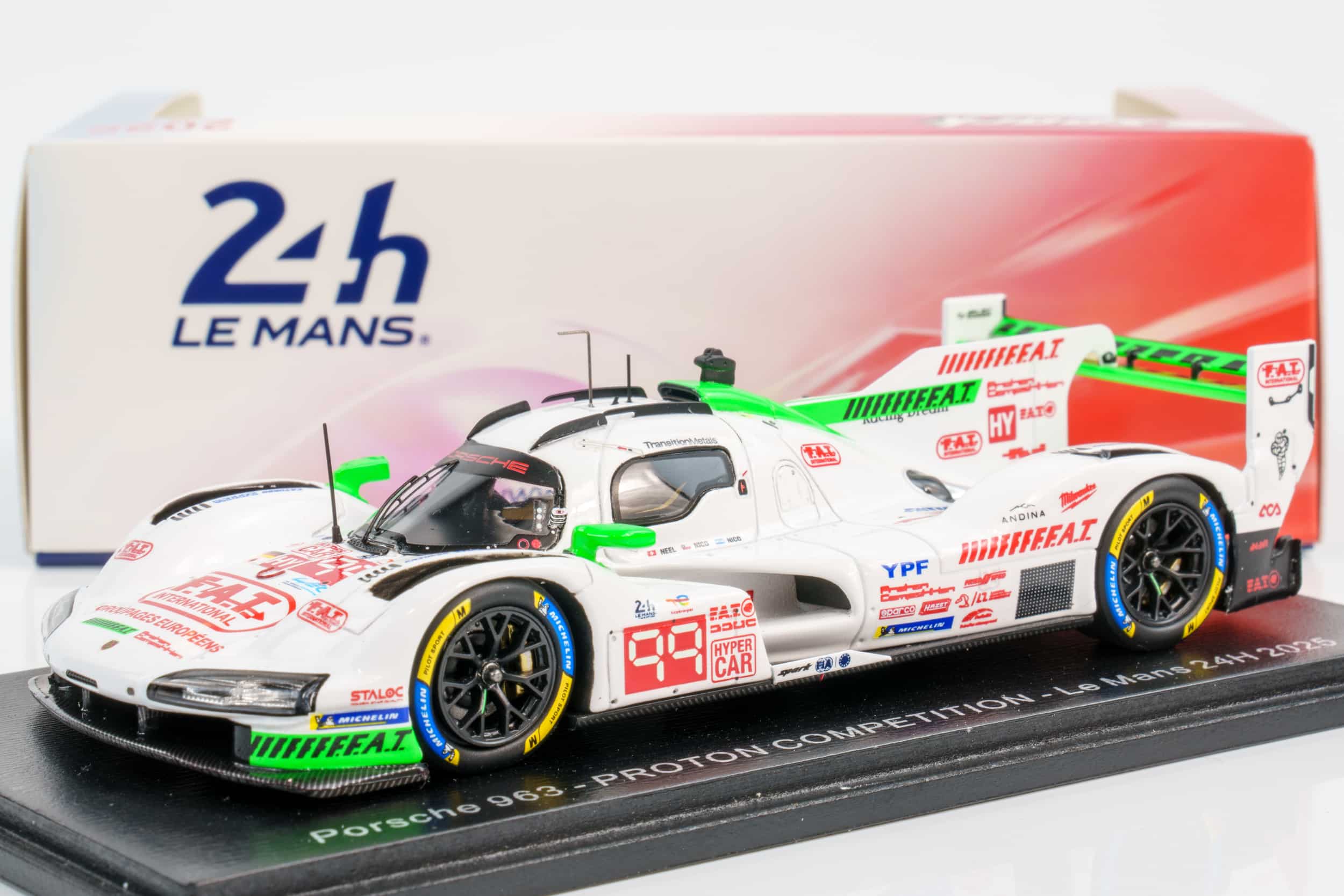 Spark 1:43 ポルシェ963 No.99 プロトン・コンペティション 2025年 ル・マン24時間レース -  N.ヤニ、N.ピノ、N.ヴァローネ - レジンモデル | モデルユニバース