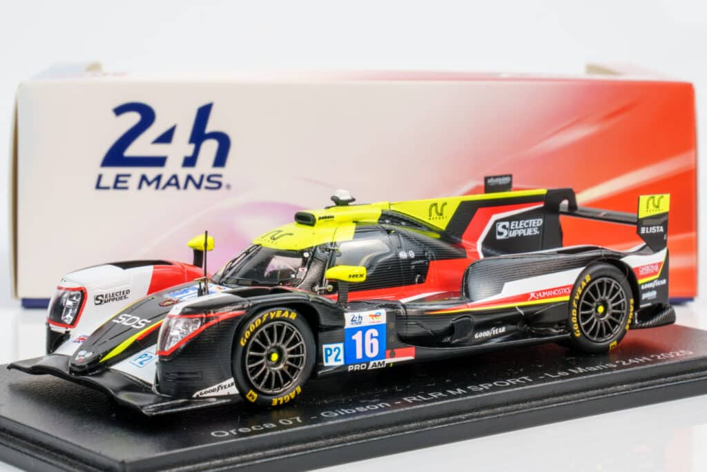 Pre-Order the New Spark 1:43 Scale Le Mans 2025 Resin Models 21 Spark - 1:43 Oreca 07 Gibson No.16 RLR M Sport 2025 24h Le Mans - M.Jensen, R.Cullen, P.Pilet - Resin Model
