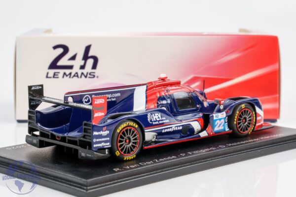Spark - 1:43 Oreca 07 Gibson No.22 United Autosports 2025 24h Le Mans - R.Van Der Zande, P.Fittipaldi, D.Heinemeier Hansson - Resin Model
