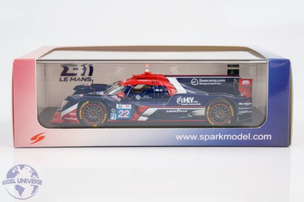 Spark - 1:43 Oreca 07 Gibson No.22 United Autosports 2025 24h Le Mans - R.Van Der Zande, P.Fittipaldi, D.Heinemeier Hansson - Resin Model 8 Spark - 1:43 Oreca 07 Gibson No.22 United Autosports 2025 24h Le Mans - R.Van Der Zande, P.Fittipaldi, D.Heinemeier Hansson - Resin Model