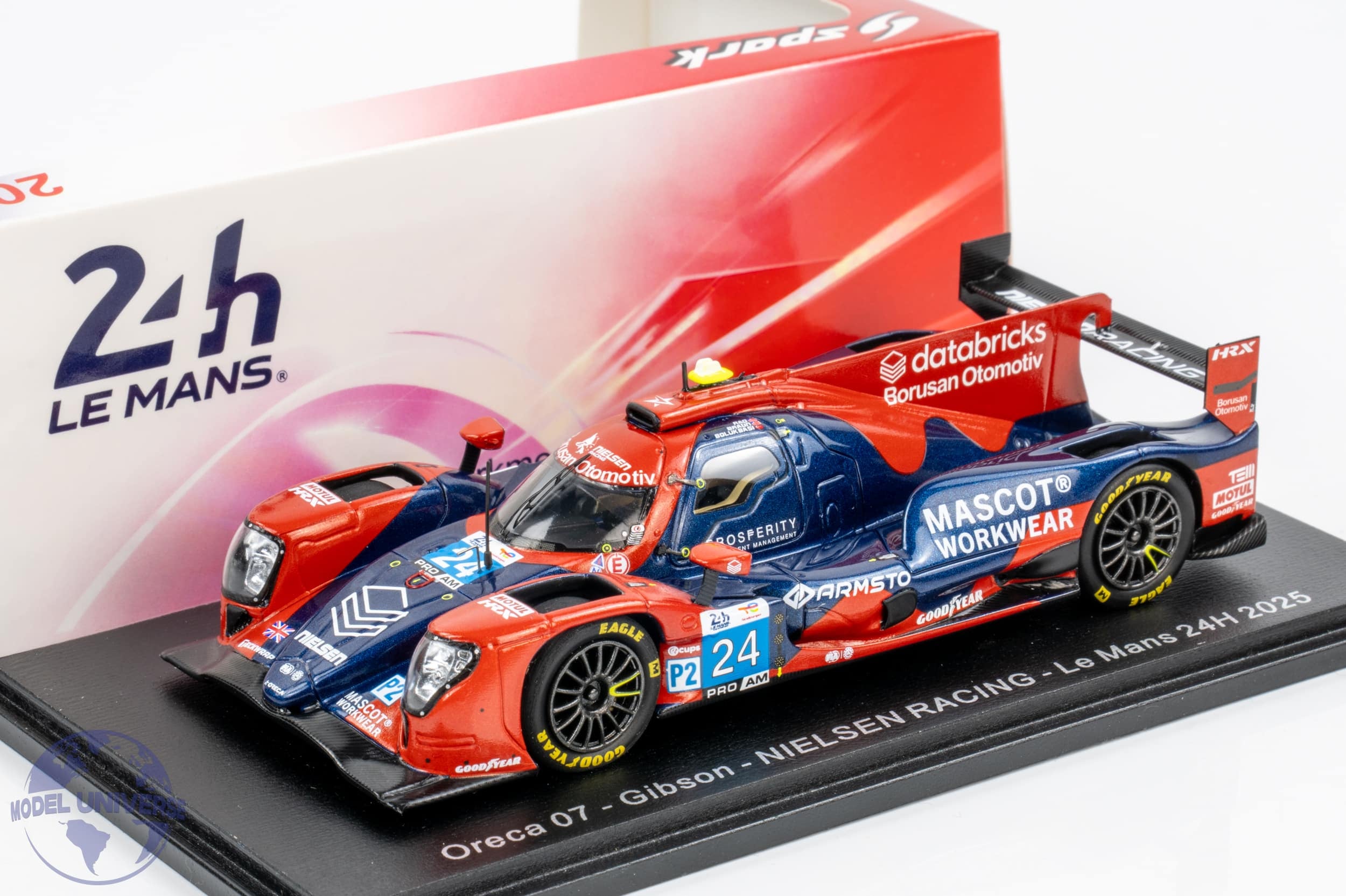 Spark - 1:43 Oreca 07 Gibson No.24 Nielsen Racing 2025 24h Le Mans - N.Rao, C.Bolukbasi, C.Braun - Resin Model
