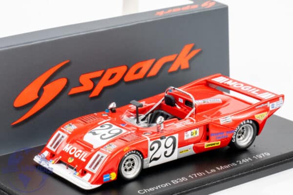 Spark - 1:43 Chevron B36 No.29 17th Le Mans 24H 1979 - T. Charnell - R. Jones - R. Smith - Resin Model