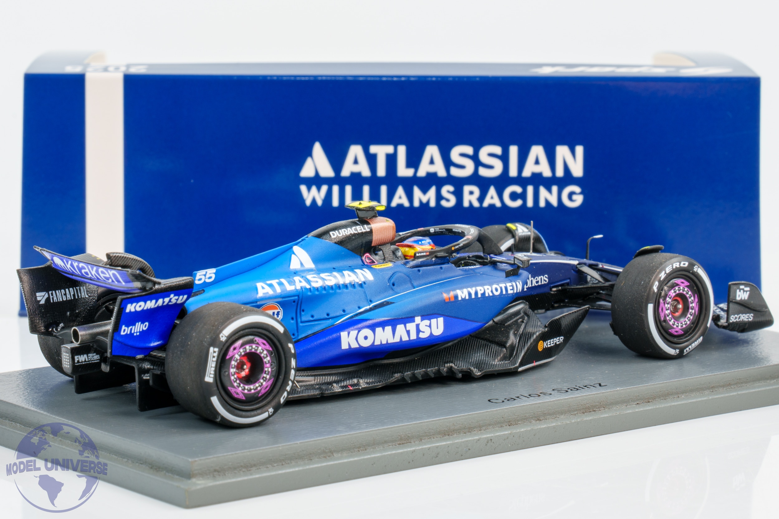 ミニカー Atlassian Williams Racing FW47 2025 Spark - 1:43 Williams FW47 No.55 Carlos Sainz Chinese GP 2025