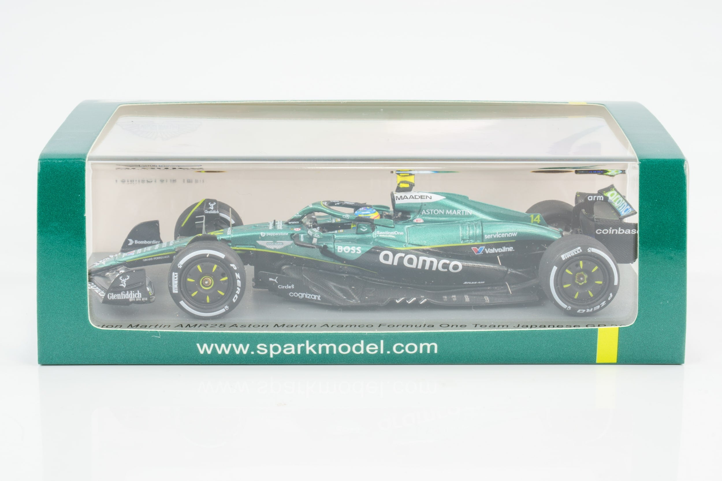 ミニカー Aston Martin AMR25 Japanese GP 2025 Spark - 1:43 Aston Martin AMR25 No.14 Fernando Alonso Japanese GP