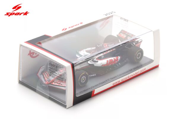 Alternative view of Spark 1:43 Haas VF-25 No.31 Esteban Ocon Team's 200th GP Canadian GP 2025 (S9619) Resin Model