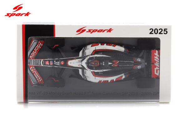 Spark 1:43 Haas VF-25 No.31 Esteban Ocon Team's 200th GP Canadian GP 2025 (S9619) Resin Model 14 Spark 1:43 Haas VF-25 No.31 Esteban Ocon Team's 200th GP Canadian GP 2025 (S9619) Resin Model