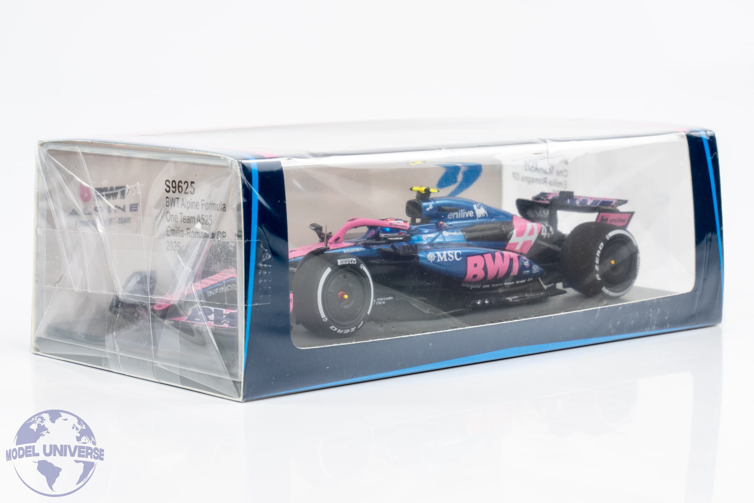 Spark 1:43 BWT Alpine No.43 Franco Colapinto Imola GP 2025 (S9625) Resin Model 2 Spark - 1:43 BWT Alpine No.43 Franco Colapinto Imola GP 2025 - Resin Model
