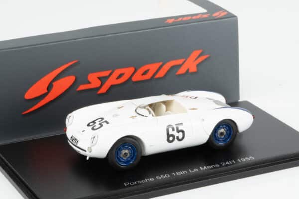 Spark - 1:43 Porsche 550 Spyder No.65 18th Le Mans 24H 1955 - Martins, Vogel (S9714) Resin Model