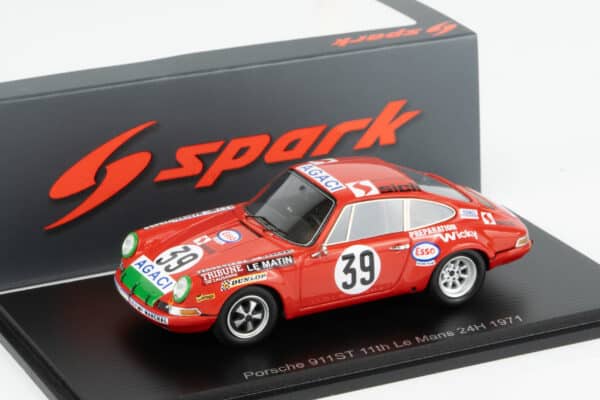 Spark - 1:43 Porsche 911S No.39 11th Le Mans 24H 1971 - Verrier, Foucault (S9765) Resin Model