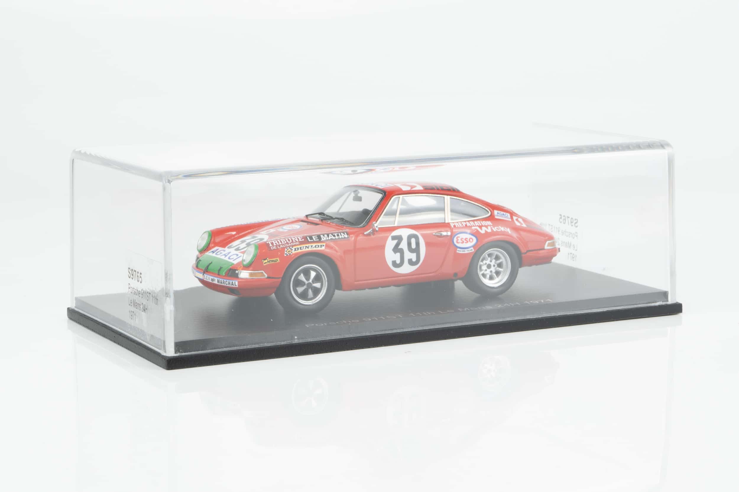 Spark - 1:43 Porsche 911S No.39 11th Le Mans 24H 1971 - Verrier, Foucault (S9765) Resin Model 3 Spark - 1:43 Porsche 911S No.39 11th Le Mans 24H 1971 - Verrier, Foucault (S9765) Resin Model - Image 3