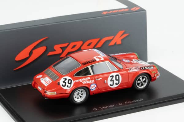 Spark - 1:43 Porsche 911S No.39 11th Le Mans 24H 1971 - Verrier, Foucault (S9765) Resin Model 4 Spark - 1:43 Porsche 911S No.39 11th Le Mans 24H 1971 - Verrier, Foucault (S9765) Resin Model