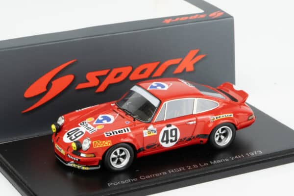 Spark - 1:43 Porsche 911 Carrera RSR 2.8 No.49 Le Mans 24H 1973 - Ballot-Léna, Andruet (S9786) Resin Model