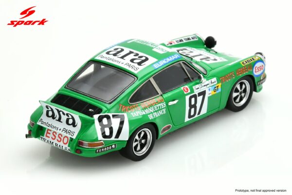 Spark 1:43 Porsche Carrera 2.8 RSR No.87 20th Le Mans 24H 1975 (S9812) Resin Model 4 Spark 1:43 Porsche Carrera 2.8 RSR No.87 20th Le Mans 24H 1975 (S9812) Resin Model
