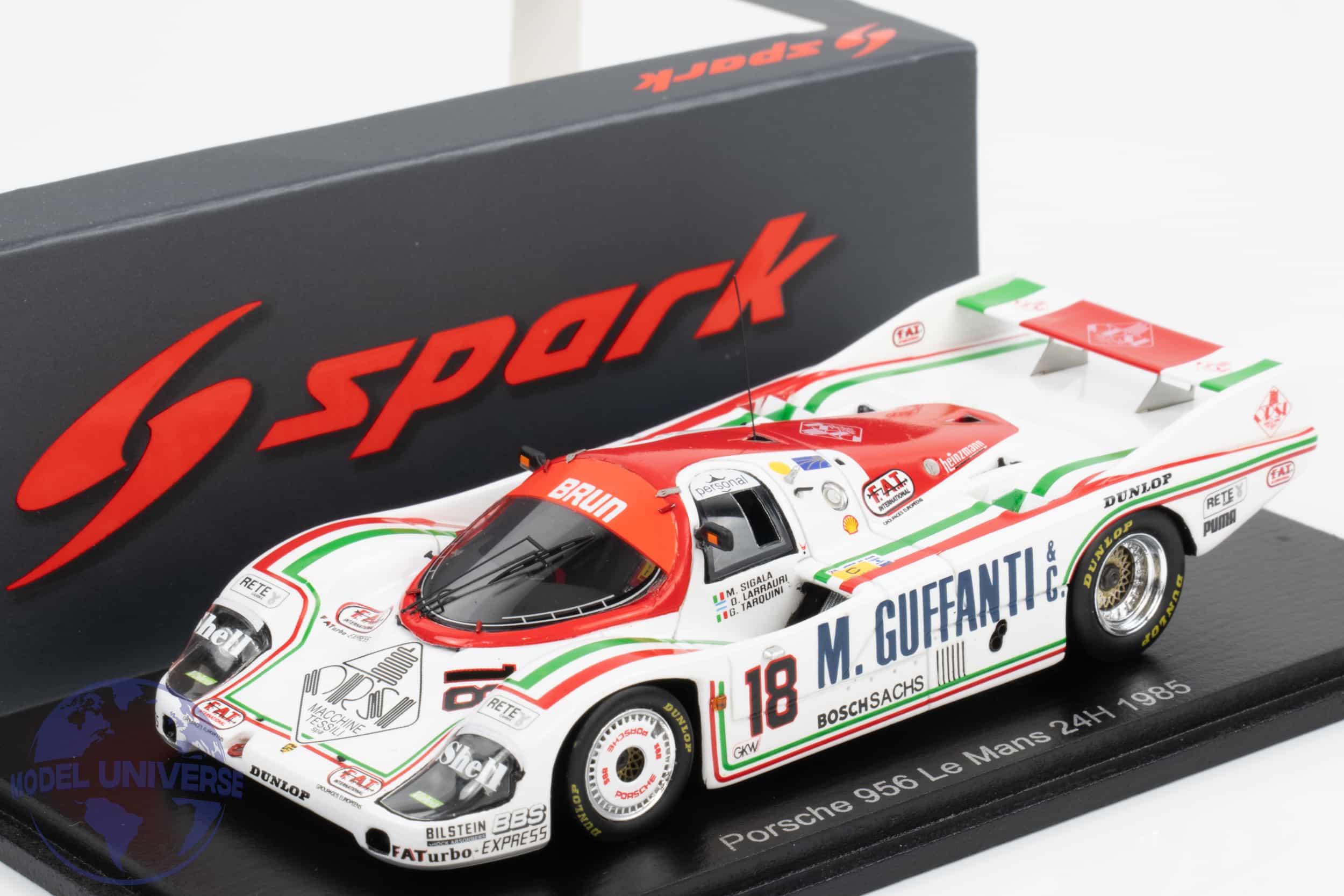 Spark - 1:43 Porsche 956 Brun No.18 1985 24h Le Mans - Resin Model