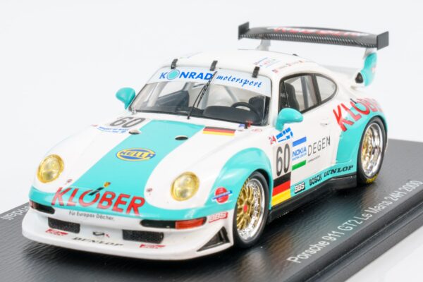 Spark - 1:43 Porsche 911 GT2 No.60 Konrad Motorsport 24h Le Mans 2000 - Resin Model 12 Spark - 1:43 Porsche 911 GT2 No.60 Konrad Motorsport 24h Le Mans 2000 - Resin Model