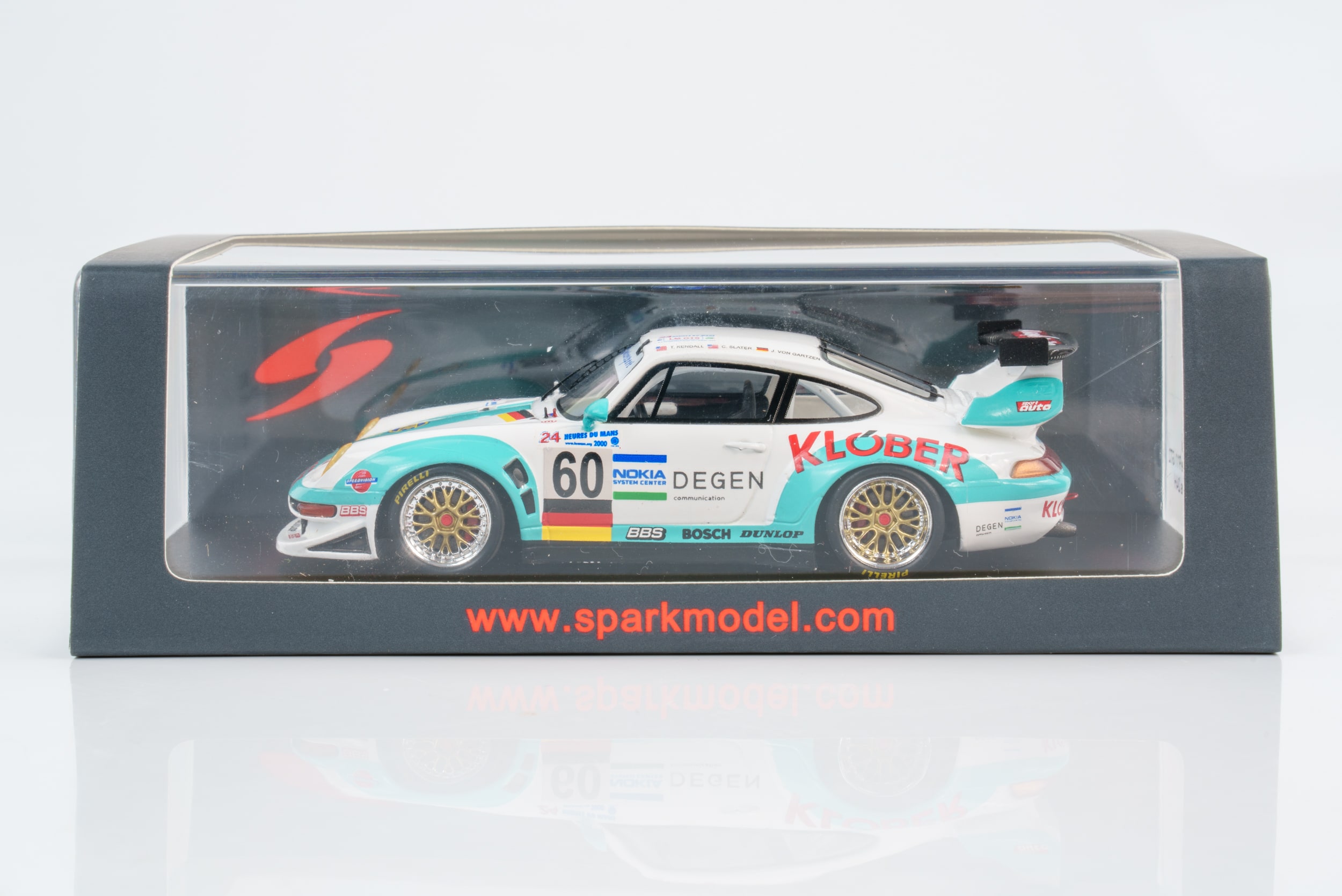 Spark - 1:43 Porsche 911 GT2 No.60 Konrad Motorsport 24h Le Mans 2000 - Resin Model 8 Spark - 1:43 Porsche 911 GT2 No.60 Konrad Motorsport 24h Le Mans 2000 - Resin Model
