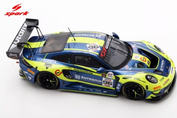Spark 1:43 Porsche 911 GT3 R (992) No.96 2nd 24h Spa 2025 Rutronik (SB850) Limited Edition Resin Model 20 Spark 1:43 Porsche 911 GT3 R (992) No.96 2nd 24h Spa 2025 Rutronik (SB850) Limited Edition Resin Model