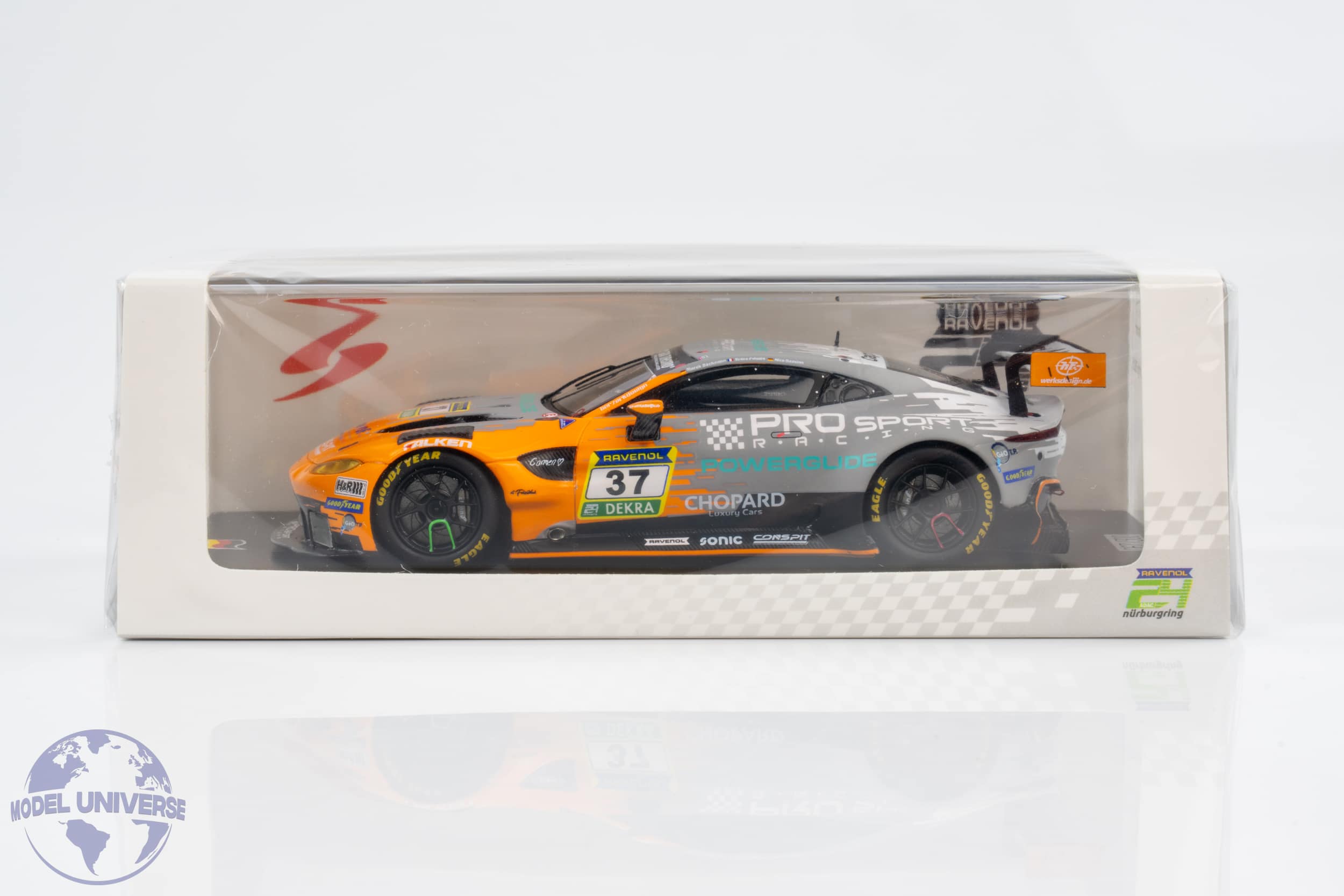 Spark - 1:43 Aston Martin Vantage AMR GT3 No.37 PROsport Racing 24h Nurburgring 2025 - S.Palette, M.Böckmann, N.Bastian - Limited Edition Resin Model
