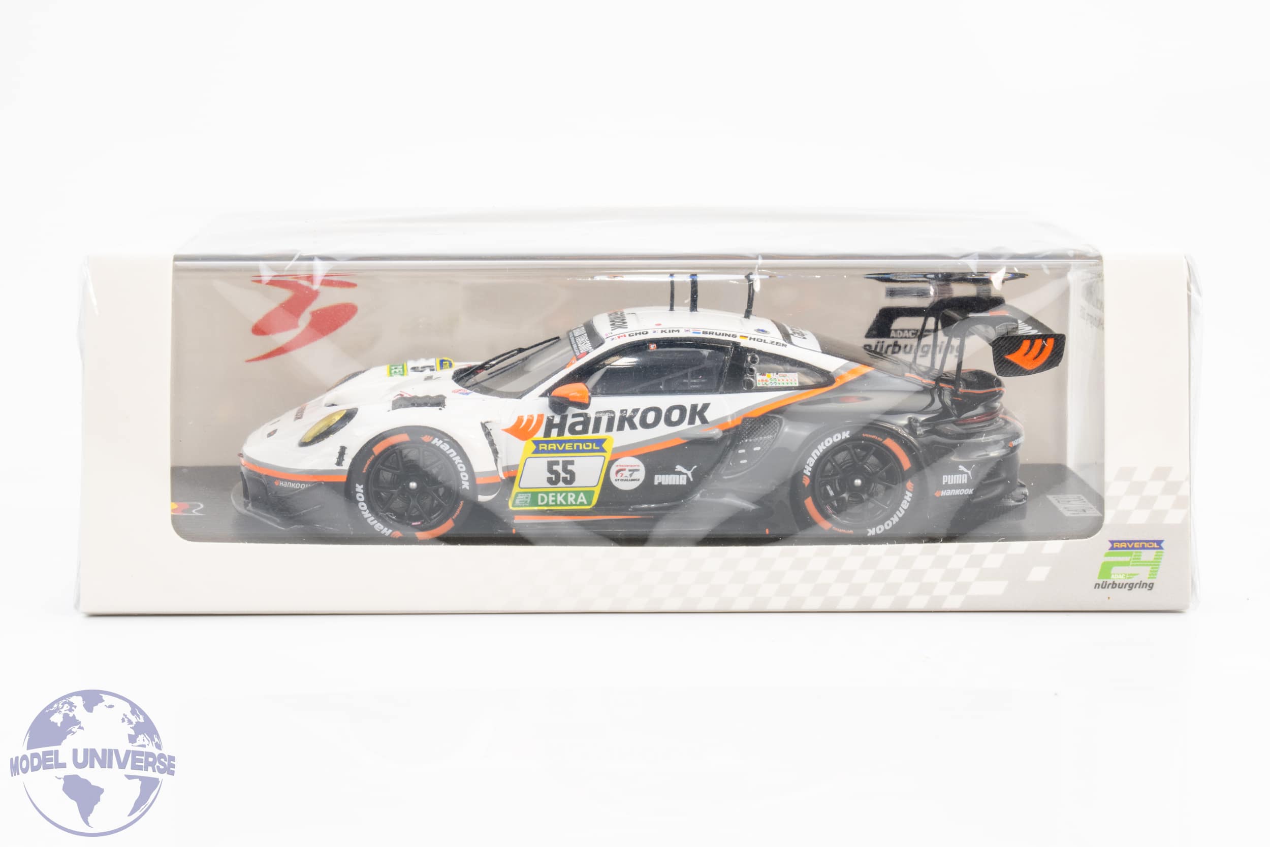 Spark - 1:43 Porsche 911 GT3 R (992) No.55 Hankook Competition 24h Nurburgring 2025 - J.Kim, R.Bruins, M.Holzer, S.Cho - Limited Edition Resin Model