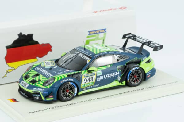 Spark - 1:43 Porsche 911 GT3 Cup (992) No.948 48 LOSCH Motorsport by BLACK FALCON 24h Nurburgring 2025 (SG1020) Limited Edition Resin Model