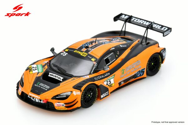 Spark 1:43 McLaren 720S GT3 Evo No.25 Dorr Motorsport DTM 2024 Ben Dorr (SG971) Limited Edition Resin Model