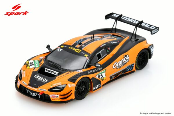 Spark 1:43 McLaren 720S GT3 Evo No.85 Dorr Motorsport DTM 2024 Clemens Schmid (SG972) Limited Edition Resin Model