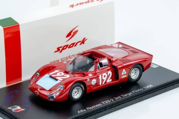 Spark - 1:43 Alfa Romeo T33-2 3rd Targa Florio 1968 - Limited Edition Resin Model