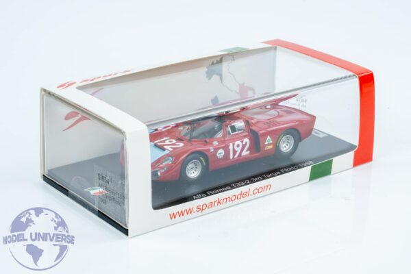 Spark - 1:43 Alfa Romeo T33-2 3rd Targa Florio 1968 - Limited Edition Resin Model 7 Spark - 1:43 Alfa Romeo T33-2 3rd Targa Florio 1968 - Limited Edition Resin Model