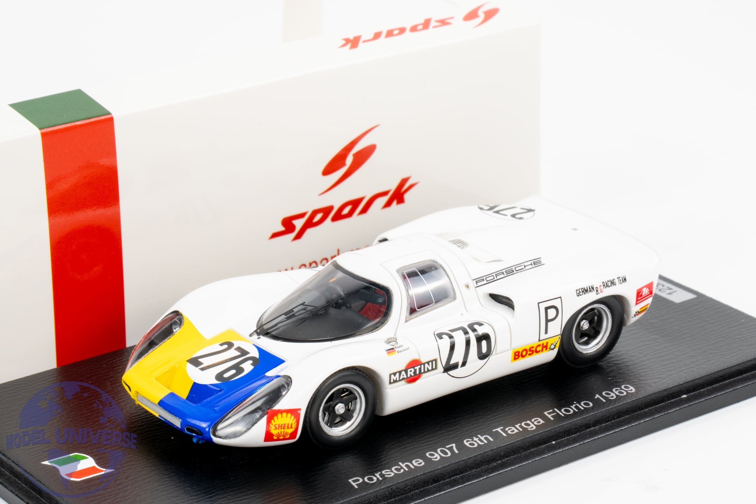Spark - 1:43 Porsche 907 No.276 Targa Florio 1969 G.Koch, H-D.Dechent - Limited Edition Resin Model