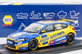 Spark - 1:43 Ford Focus ST NAPA Racing No.116 Ashley Sutton BTCC 2025 - Donnington Park Race Winner 1 & 2 - Limited Edition Resin Model