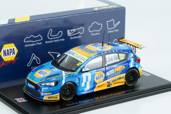 Spark 1:43 - Ford Focus ST NAPA Racing No.32 Daniel Rowbottom BTCC Knockhill 2025 (UK037) Limited Edition Resin Model