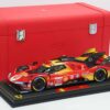BBR - 1:18 Ferrari 499P No.50 Winner 24h Le Mans 2024 A.Fuoco, M.Molina, N.Nielsen - Limited Edition Resin Model Special Pack 4 BBR - 1:18 Ferrari 499P No.50 Winner 24h Le Mans 2024 A.Fuoco, M.Molina, N.Nielsen - Limited Edition Resin Model Special Pack