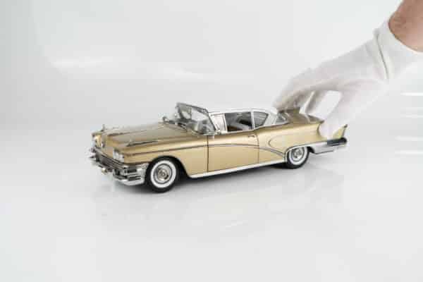 Sun Star - 1:18 Buick Limited Riviera Coupe Gold Mist / Glacier White 1958 (4807) Limited Edition Diecast Model 16 Sun Star - 1:18 Buick Limited Riviera Coupe Gold Mist / Glacier White 1958 (4807) Limited Edition Diecast Model