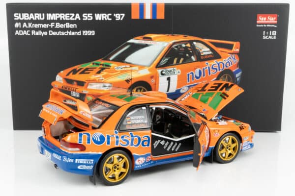Sun Star - 1:18 Subaru Impreza S6 WRC '00 No.1 Kremer, Berssen Winner ADAC Rally Deutschland 1999 (5782) Limited Edition Diecast Model 14 Sun Star - 1:18 Subaru Impreza S6 WRC '00 No.1 Kremer, Berssen Winner ADAC Rally Deutschland 1999 (5782) Limited Edition Diecast Model