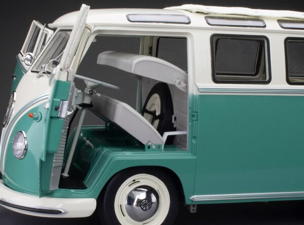 Sun Star - 1:12 Volkwagen Samba Bus 1962 White/Turquoise - Limited Edition Diecast Model 17 Sun Star - 1:12 Volkwagen Samba Bus 1962 White/Turquoise - Limited Edition Diecast Model