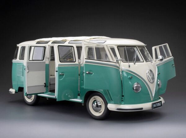 Sun Star - 1:12 Volkwagen Samba Bus 1962 White/Turquoise - Limited Edition Diecast Model 11 Sun Star - 1:12 Volkwagen Samba Bus 1962 White/Turquoise - Limited Edition Diecast Model