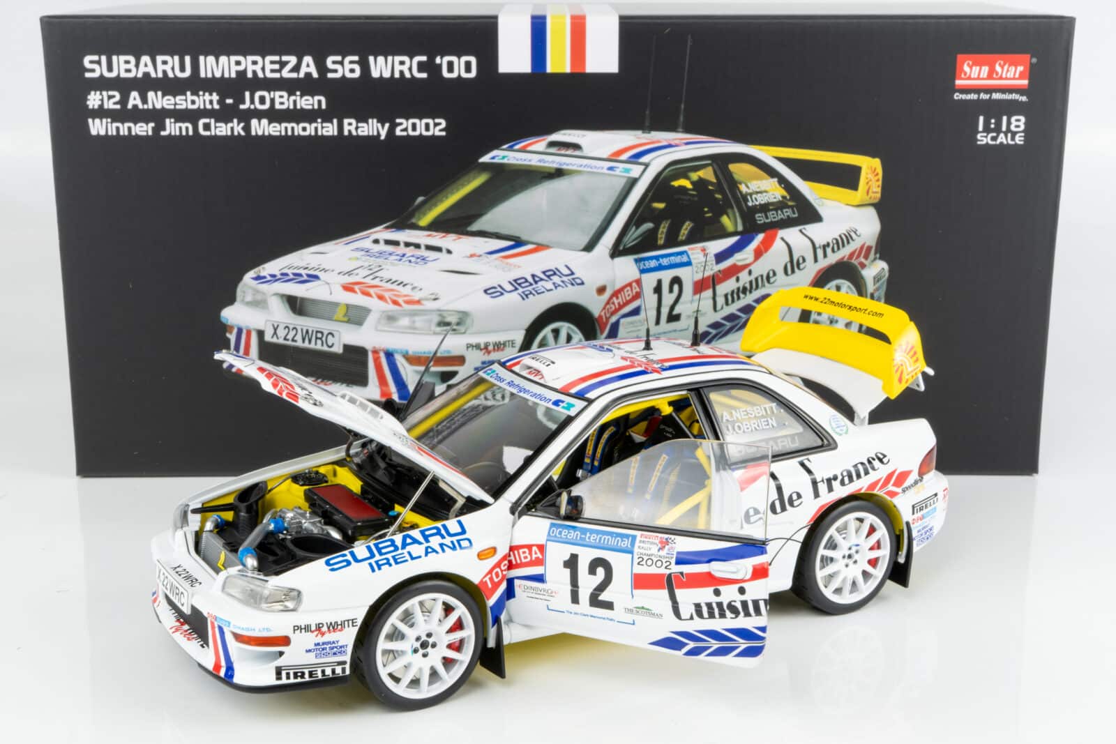 Sun Star - 1:18 Subaru Impreza S6 WRC '00 No.12 Andrew Nesbitt