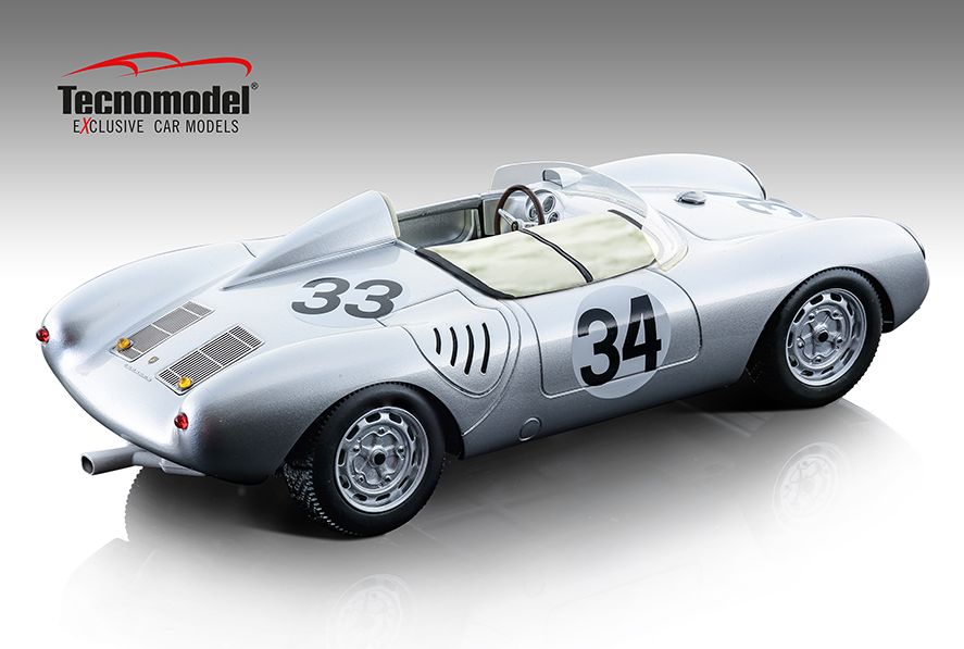 Tecnomodel 1/18 Porsche 550A 34 Lemans 1957 Race Car Model 18141B