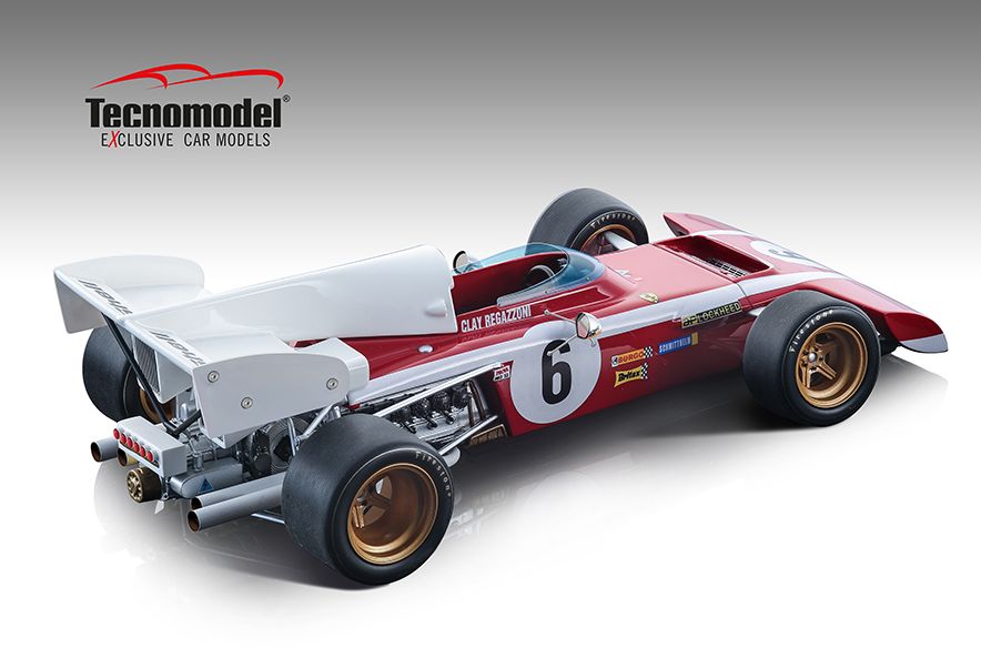 Tecnomodel TM18-194C Ferrari 312 B2 F1 South Africa GP 1972 Clay Regazzoni 6 resin model