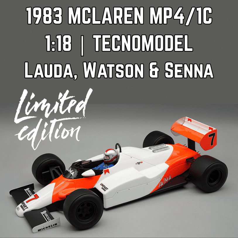 Tecnomodel Announces Several McLaren MP4/1C Limited Edition Models