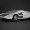 Top Marques 1:12 Lancia Stratos Zero Concept Plata (TM1243B)