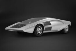 Top Marques 1:12 Lancia Stratos Zero Concept Silver (TM1243B)