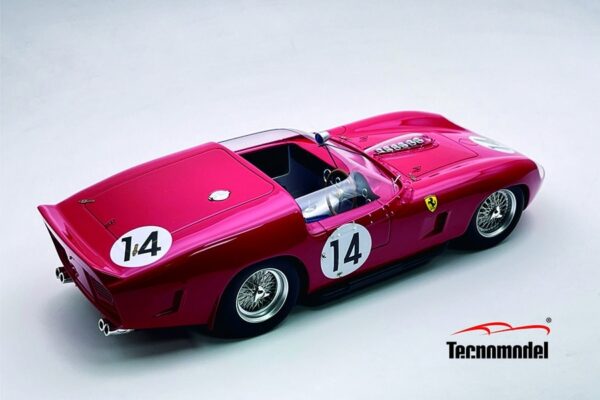 Tecnomodel - 1:18 Ferrari 250 TR61 1961 Sebring 12h Olivier Gendebien, Phil Hill No.14 Winner - Limited Edition Resin Model 3 TM18 231D_rear