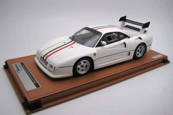 Tecnomodel 1:18 Ferrari 288 GTO Evoluzione 1985 White Italian Flag Stripe (TM18-361D) Limited Edition Resin Model