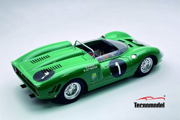 Tecnomodel - 1:18 Ferrari 365 P2 Spyder 1965 Kyalami 9 Hour Winner David Piper, Richard Attwood No.1 - Limited Edition Resin Model 3 Tecnomodel - 1:18 Ferrari 365 P2 Spyder 1965 Kyalami 9 Hour Winner David Piper, Richard Attwood No.1 - Limited Edition Resin Model