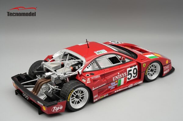 Tecnomodel - 1:18 Ferrari F40 LM 1996 24h Le Mans No.59 Opening Engine Cover - Limited Edition Resin Model 5 TM18 429A_engine