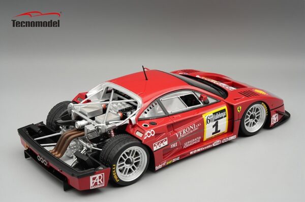 Tecnomodel - 1:18 Ferrari F40 LM 1996 6h Vallelunga Gold Cup Andrea Schiattarella, Luciano Della Noce No.1 Opening Engine Cover - Limited Edition Resin Model 5 Tecnomodel - 1:18 Ferrari F40 LM 1996 6h Vallelunga Gold Cup Andrea Schiattarella, Luciano Della Noce No.1 Opening Engine Cover - Limited Edition Resin Model