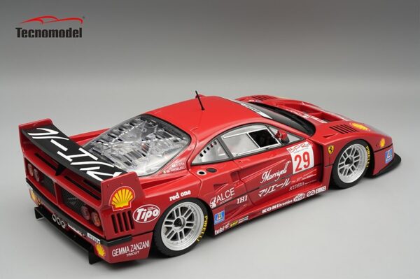 Tecnomodel - 1:18 Ferrari F40 LM 1996 BPR Suzuka No.29 Opening Engine Cover - Limited Edition Resin Model 4 TM18 429D_rear