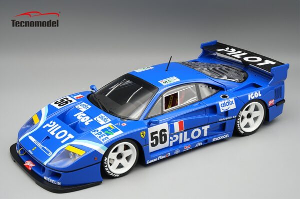 Tecnomodel - 1:18 Ferrari F40 LM 1996 24h Le Mans No.56 Opening Engine Cover - Limited Edition Resin Model